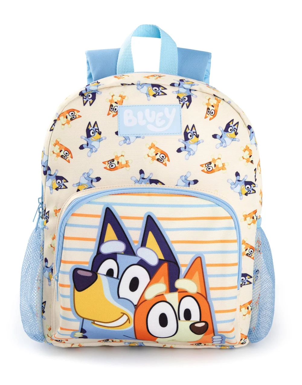 Vanilla Underground Bluey & Bingo Printed Kids Beige/Blue Backpack - One Size Image 4