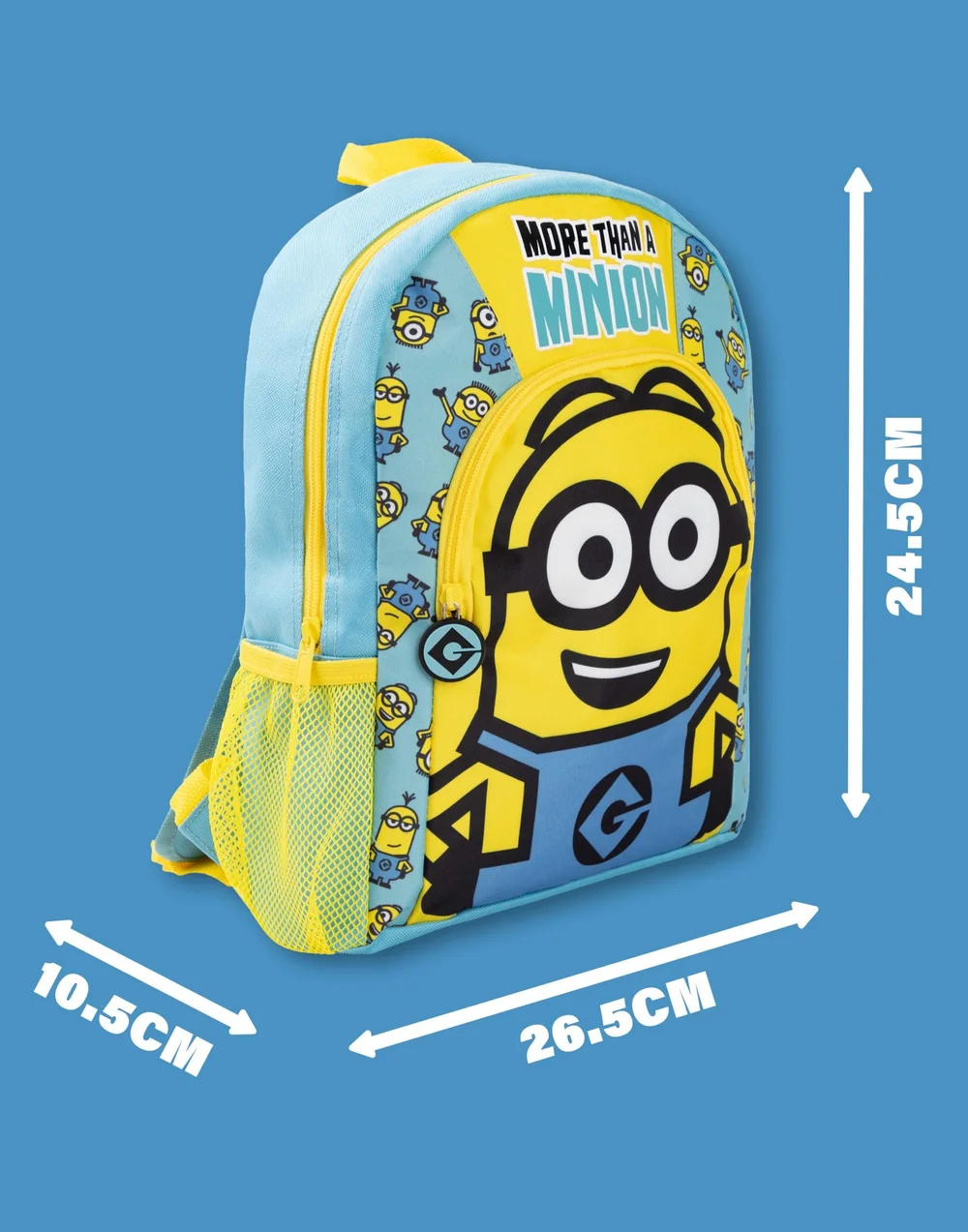 Vanilla Underground Minions Blue Dave Kids Backpack - One Size Image 5