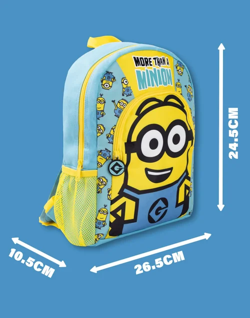 Vanilla Underground Minions Blue Dave Kids Backpack - One Size Image 5