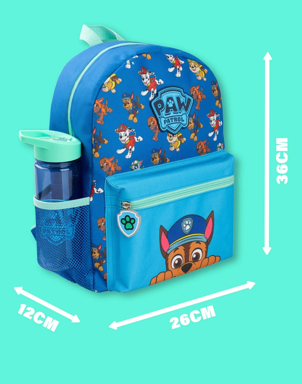 Vanilla Underground Paw Patrol Multi Character Kids Blue 4 Piece Backpack Set - One Size Image 6