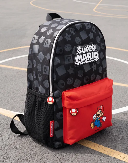 Vanilla Underground Super Mario All Over Print Backpack - One Size Image 1