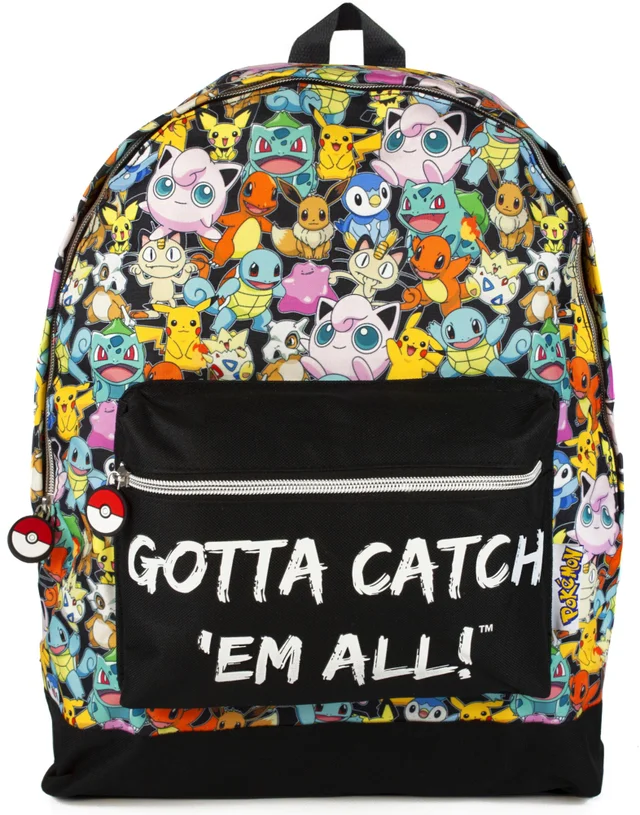 Vanilla Underground Pokemon Gotta Catch Em All Large Backpack