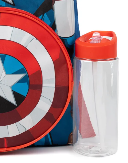 Marvel Blue Backpack 4 Piece Set - One Size Image 4