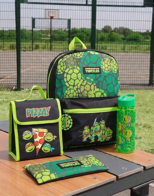 Vanilla Underground Teenage Mutant Ninja Turtles Pizza Kids Green 4 Piece Backpack Set - One Size Image 1