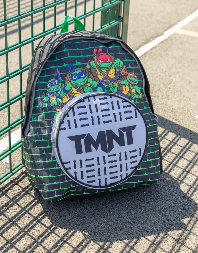 Vanilla Underground Teenage Mutant Ninja Turtles Sewers Pocket Kids Black Backpack