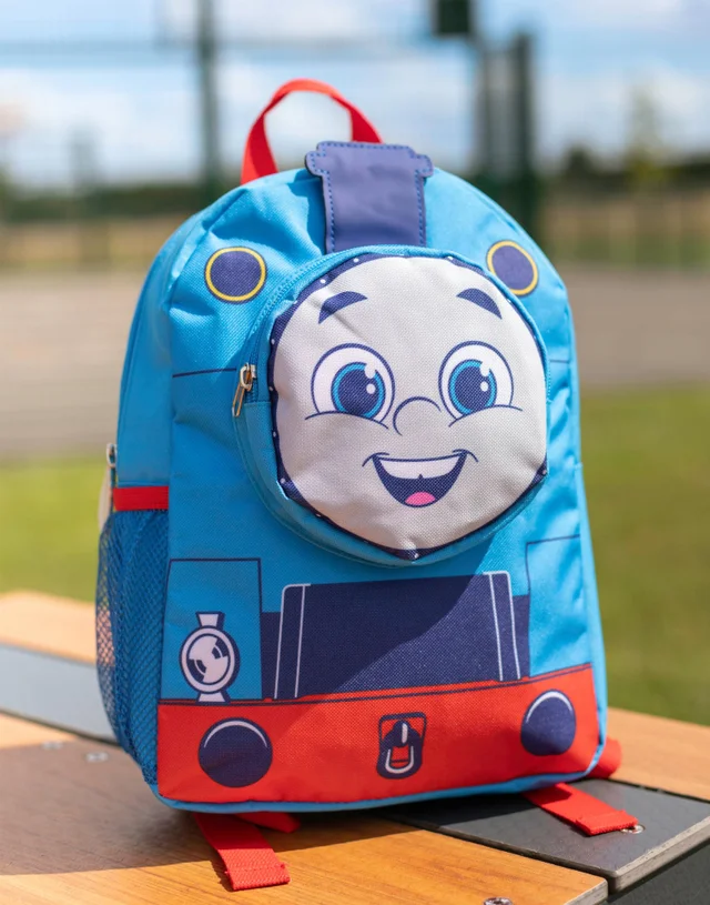 Vanilla Underground Thomas and Friends 3D Face Pocket Kids Blue Backpack
