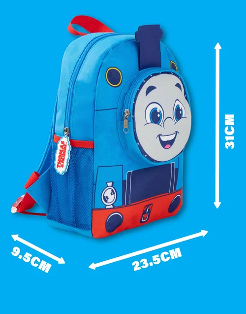 Vanilla Underground Thomas and Friends 3D Face Pocket Kids Blue Backpack - One Size Image 6