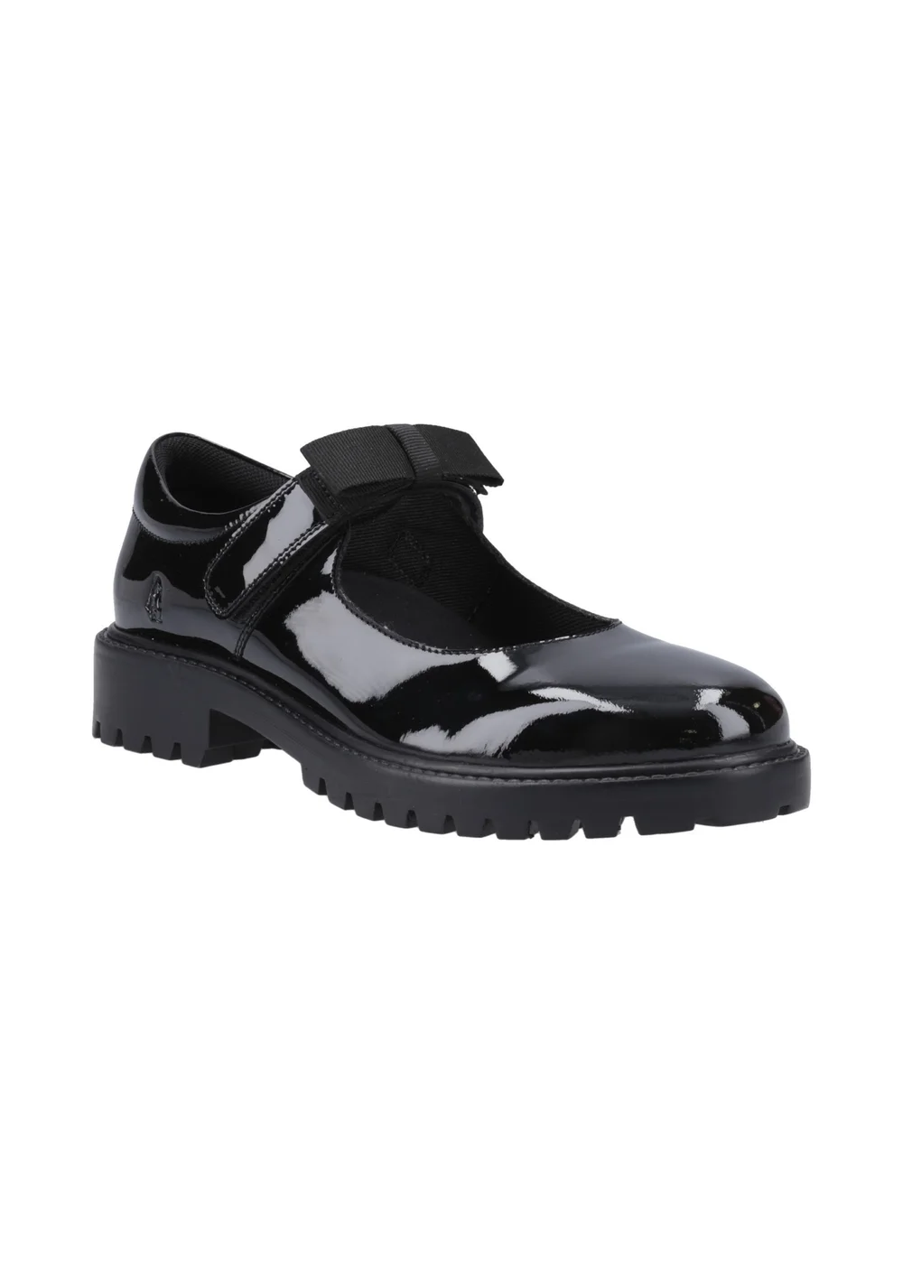 Hush Puppies Black Astrid Bow Patent Senior - 5 Image 2