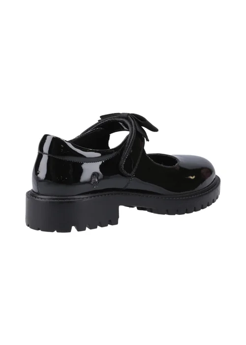Hush Puppies Black Astrid Bow Patent Senior - 5 Image 3