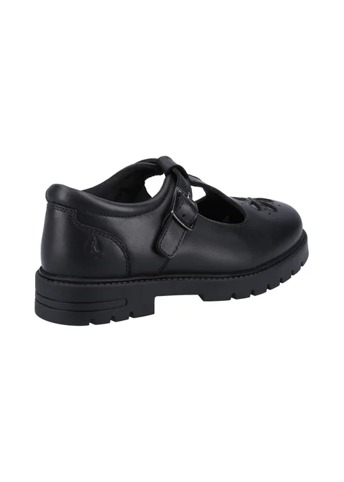 Hush Puppies Black Fiona Junior Shoe - 12 Infants Image 3