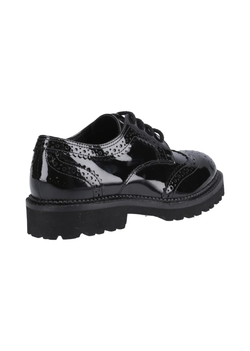 Hush Puppies Gabi Lace Up Patent Senior - 3 Image 3
