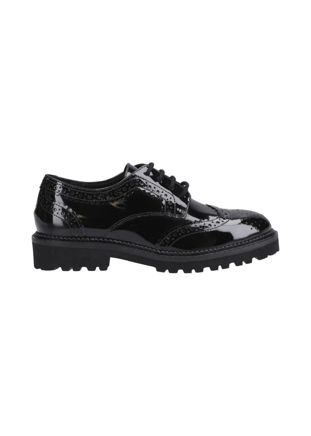 Hush Puppies Gabi Lace Up Patent Senior - 3 Image 1