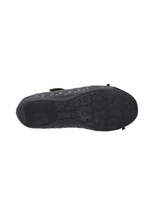 Hush Puppies Black Lottie Quilt Ballerina Junior - 13 Infants Image 4