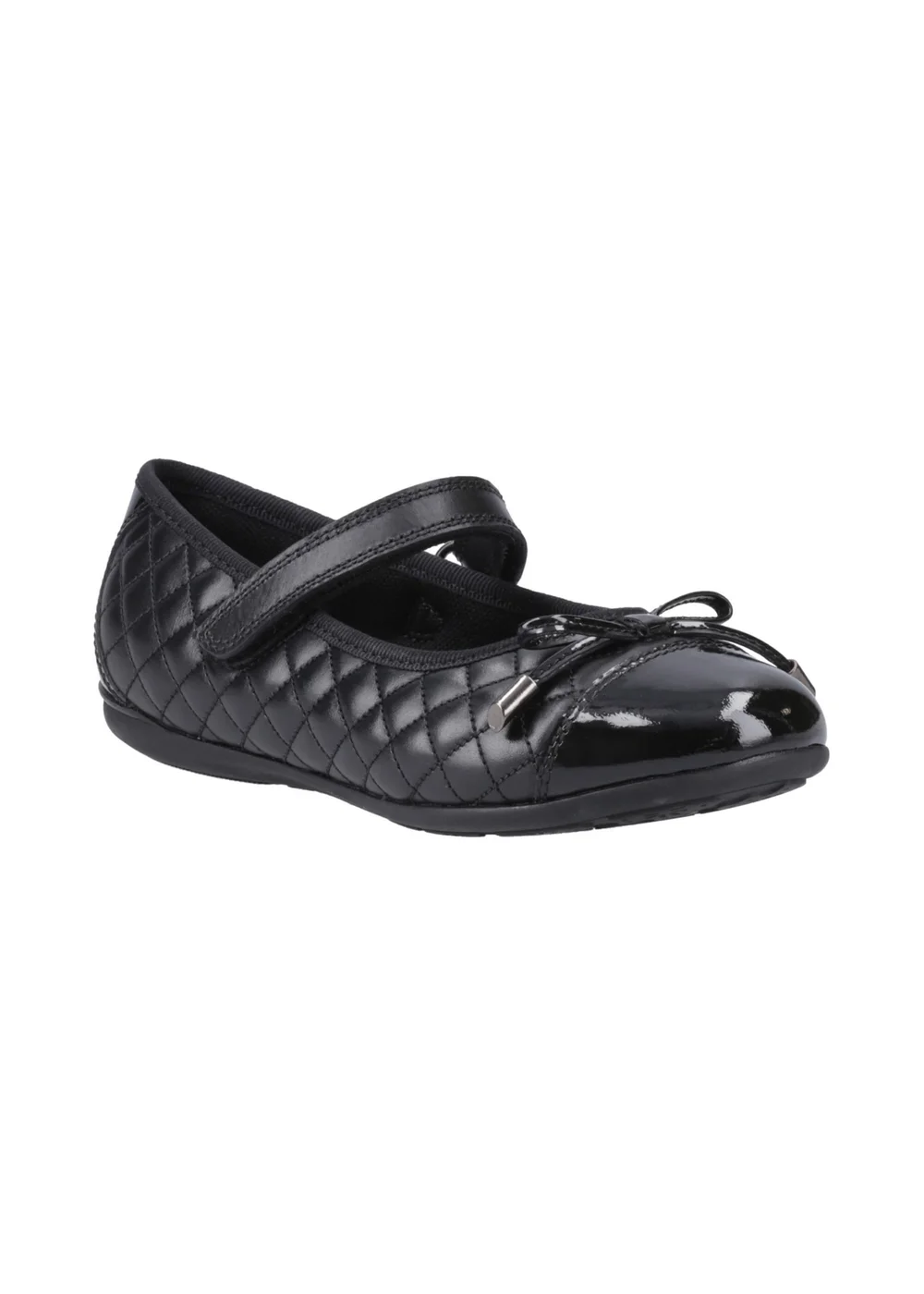 Hush Puppies Black Lottie Quilt Ballerina Junior - 13 Infants Image 2