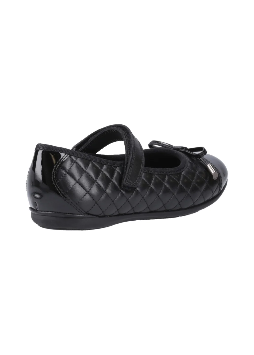 Hush Puppies Black Lottie Quilt Ballerina Junior - 13 Infants Image 3