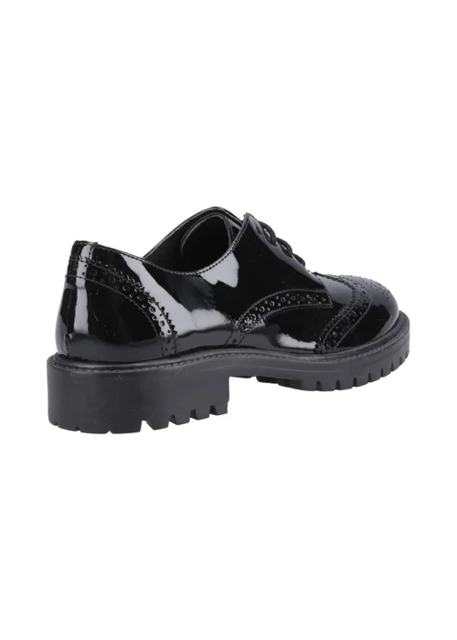 Hush Puppies Black Athena Patent Junior - Size 11 Infants Image 3