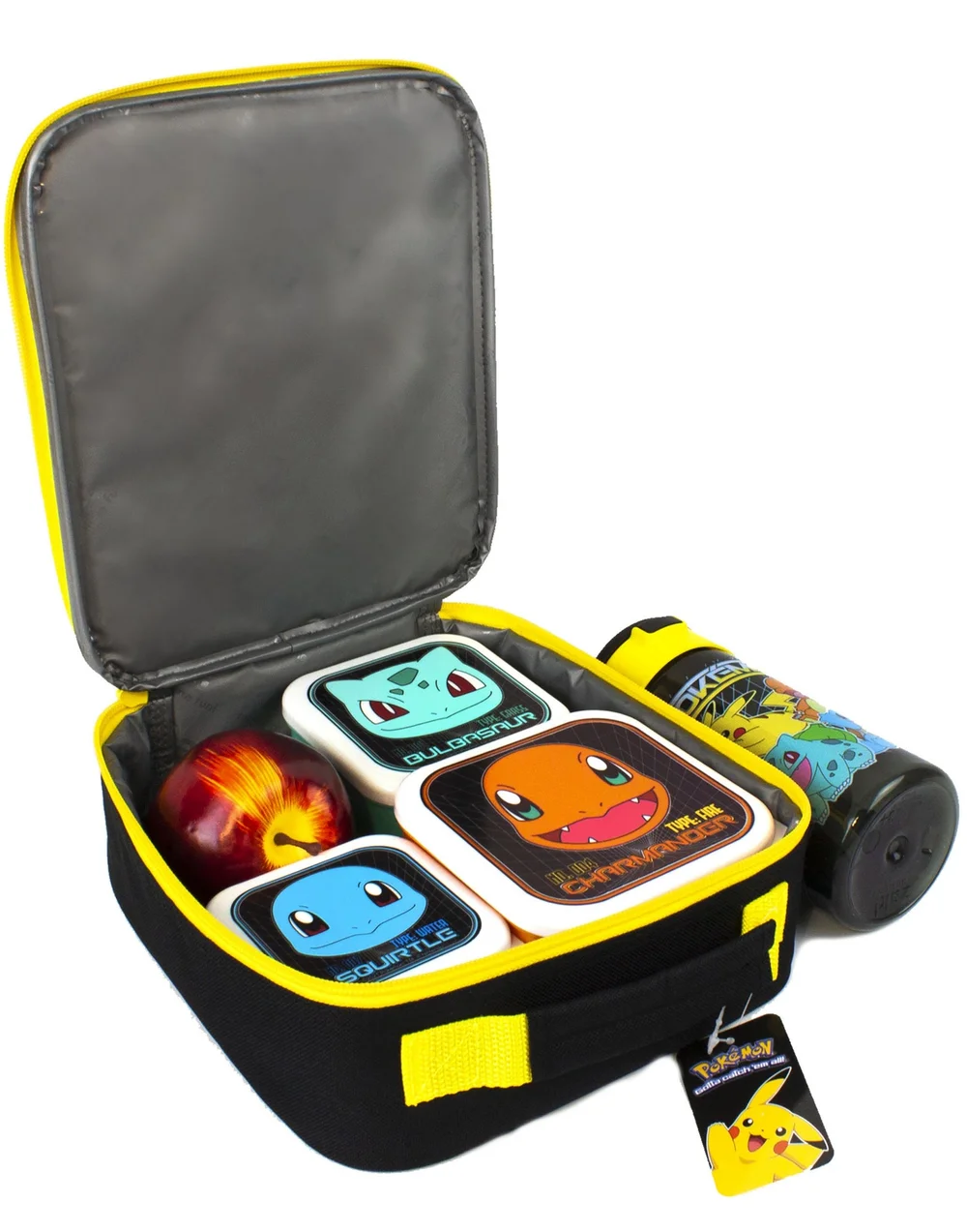 Vanilla Underground Pokemon Multi Character Kids Lunch Bag, Lunch Box and Bottle Set - One Size Image 4
