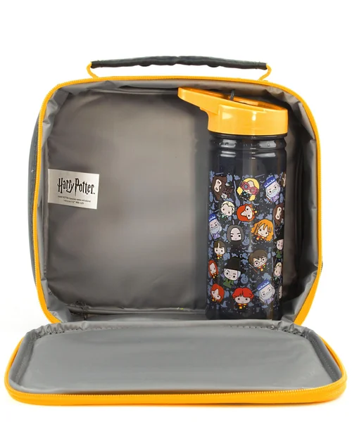 Harry Potter Chibi Character Lunch Bag & Bottle Set - One Size Image 5