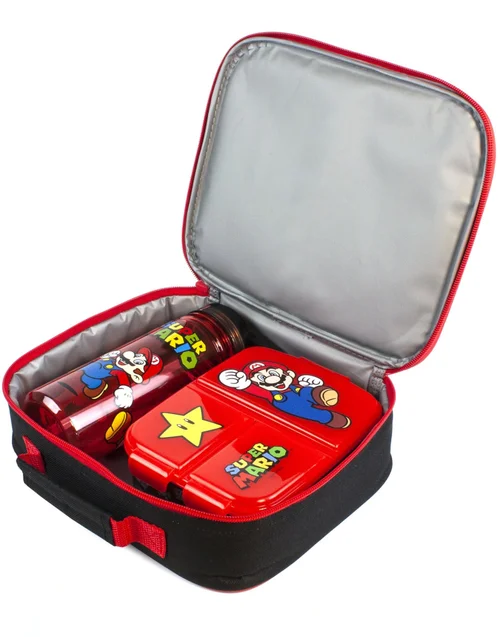 Vanilla Underground Super Mario & Yoshi Lunch Bag Set - One Size Image 4