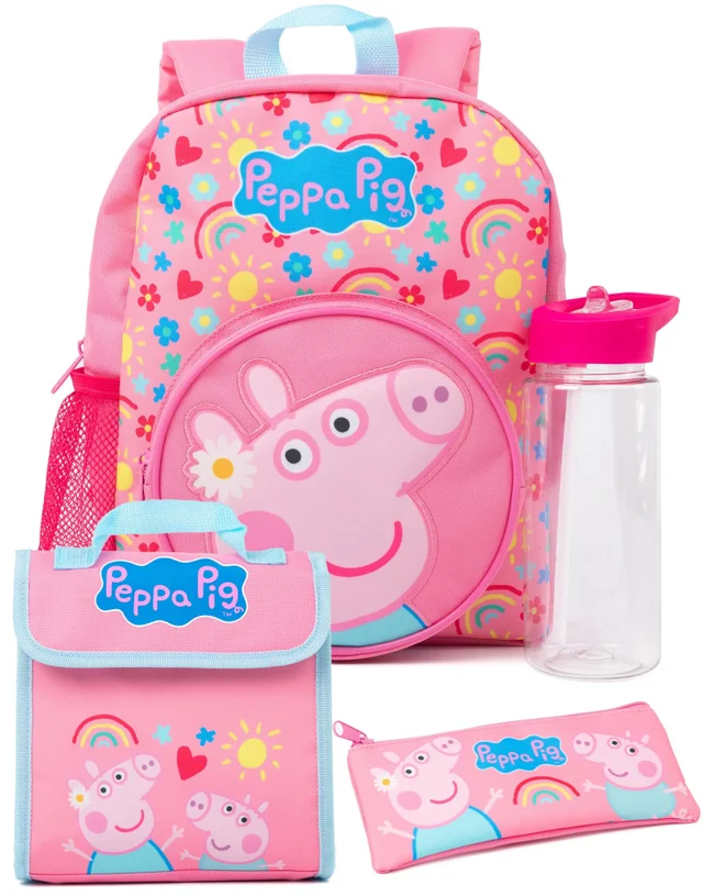 Vanilla Underground Peppa Pig Backpack 4 Piece Set