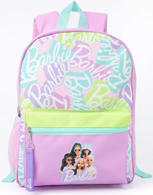 Barbie 4 Piece Purple Backpack Set