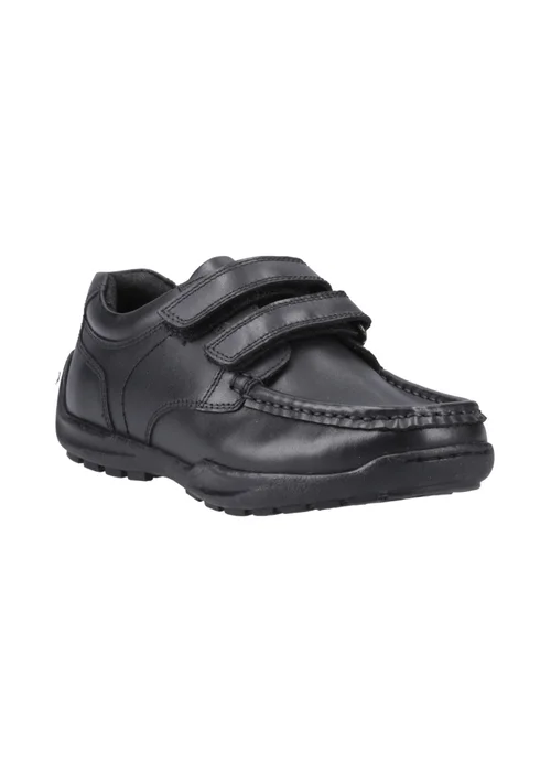 Hush Puppies Black Maddox Junior Touch Fastening Shoe - 1 Infants Image 2