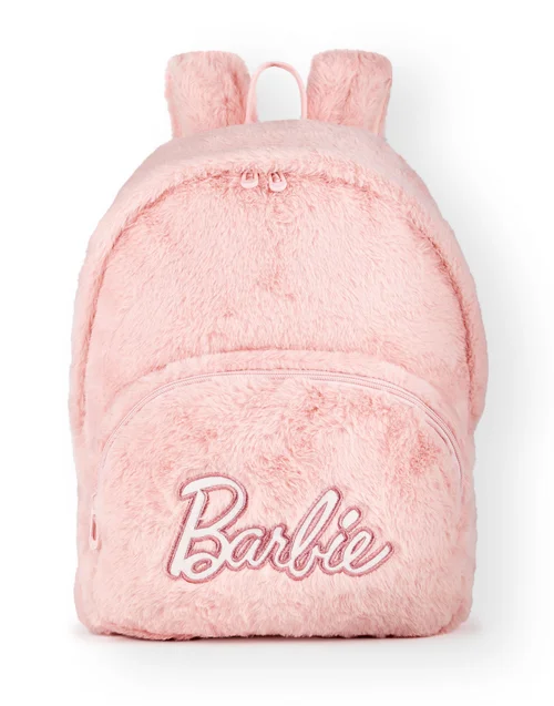 Vanilla Underground Barbie Pink Fur Adult Backpack - One Size Image 2