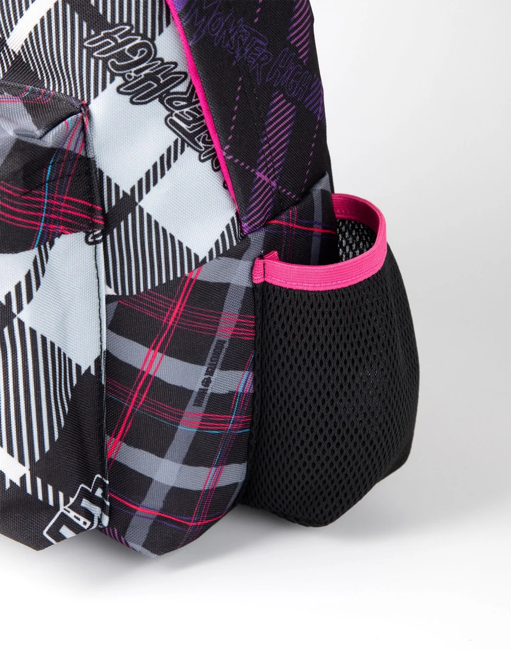 Vanilla Underground Monster High Ghouls Tartan Black Backpack - One Size Image 4