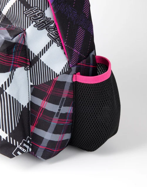 Vanilla Underground Monster High Ghouls Tartan Black Backpack - One Size Image 4