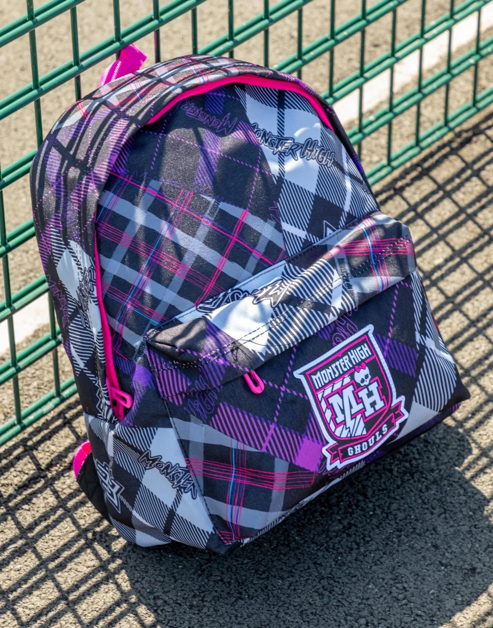 Vanilla Underground Monster High Ghouls Tartan Black Backpack - One Size Image 2