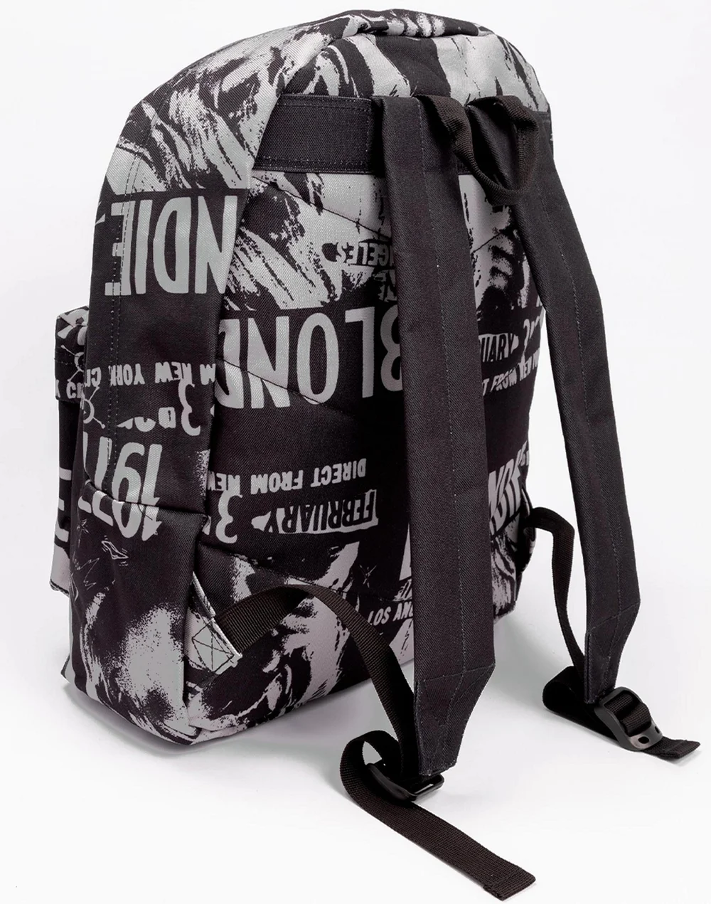 Vanilla Underground Blondie 1977 Band Poster Black Backpack - One Size Image 5