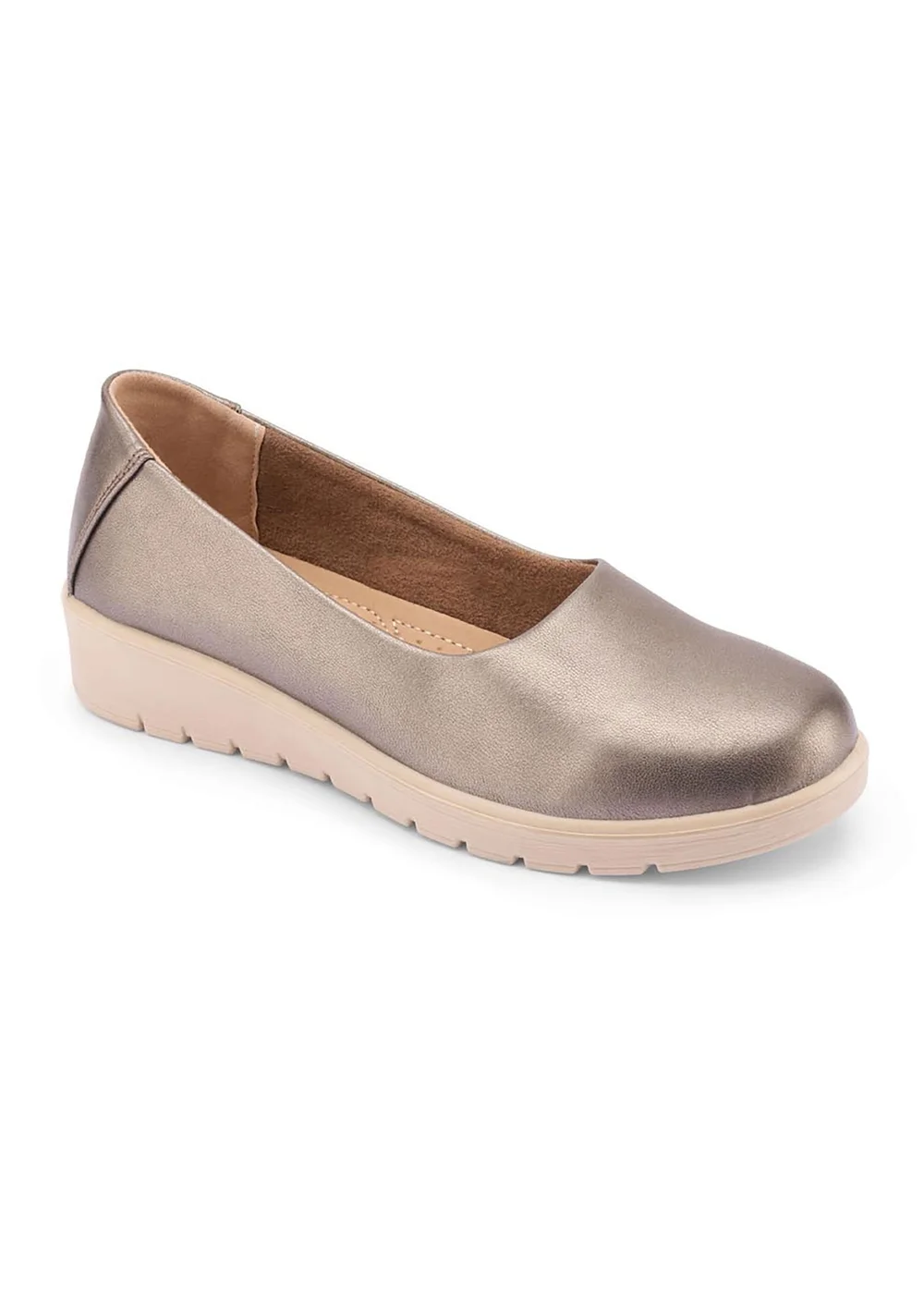 Cotton Traders Metallic Core Comfort Flexisole Shoes - 5 Image 1