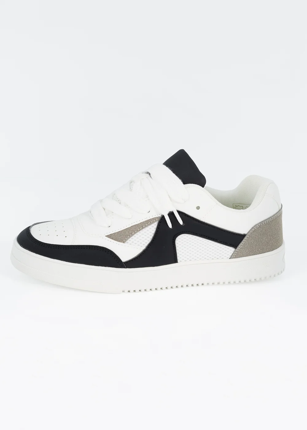 Brave Soul White Faux Leather Trainers - 6 Image 4