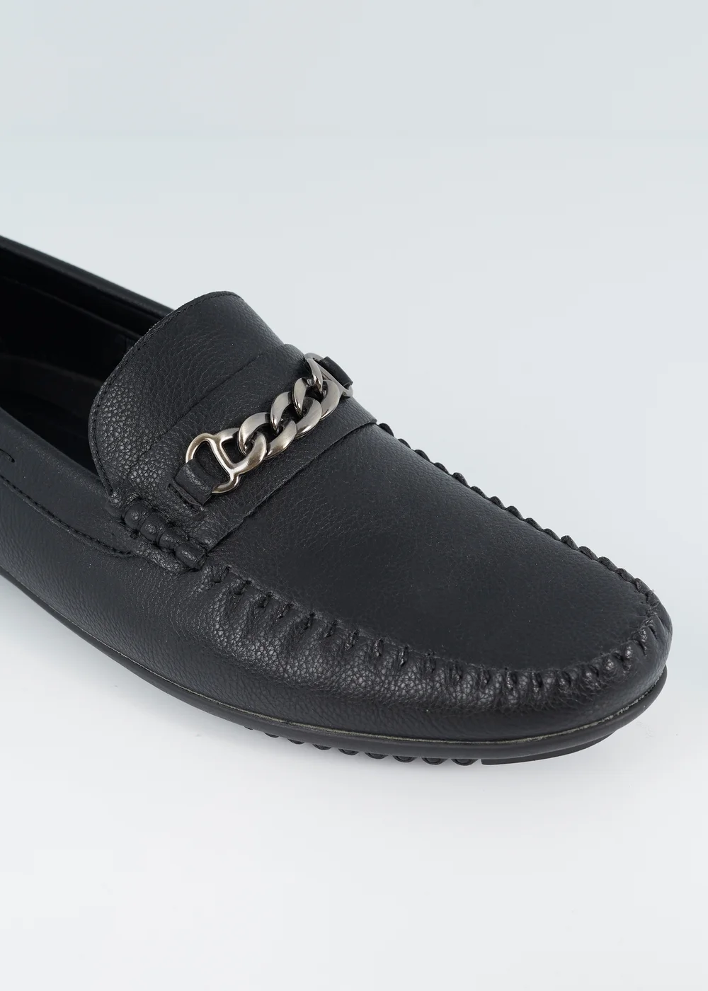 Brave Soul Black PU Loafers - 7 Image 2