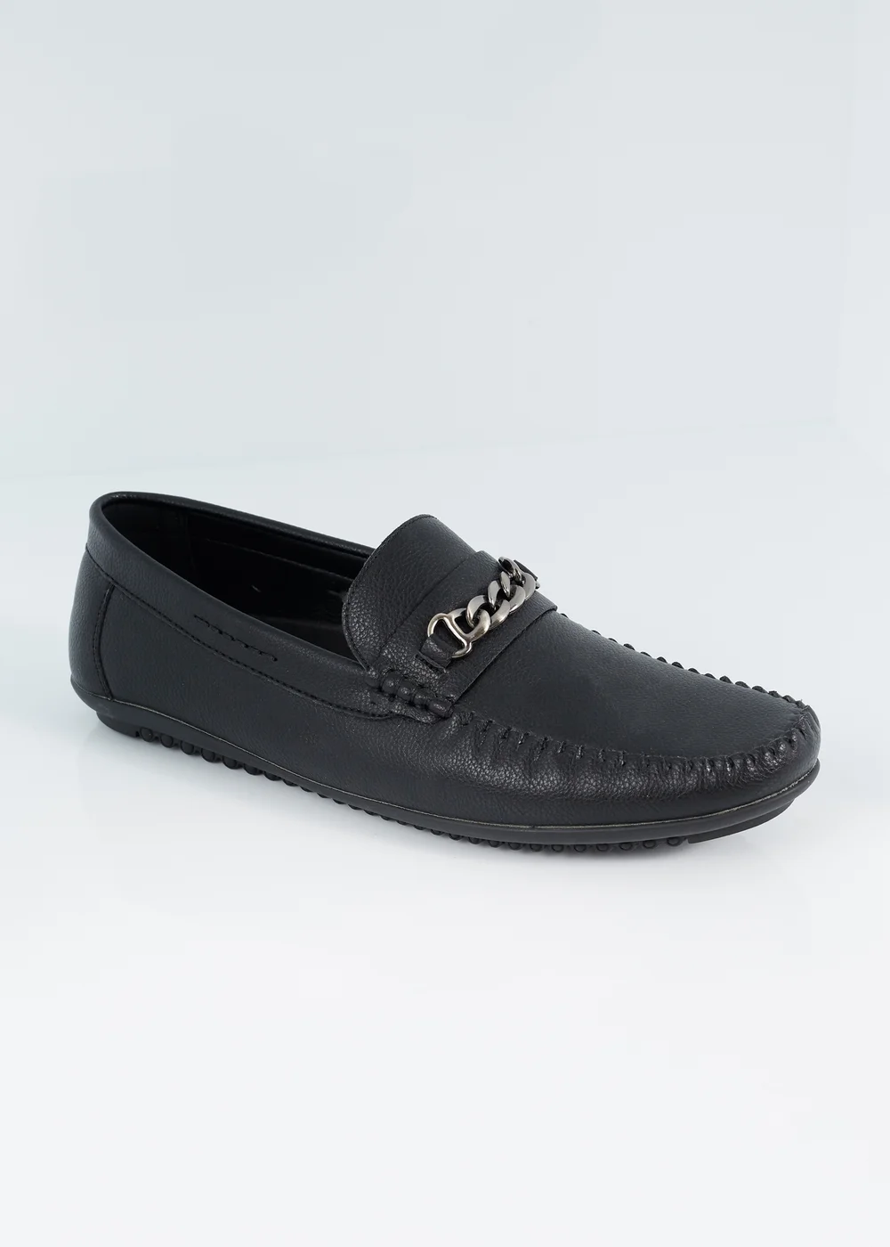 Brave Soul Black PU Loafers - 7 Image 3