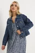 Yours Curve Indigo Blue Denim Jacket - 14 Image 2