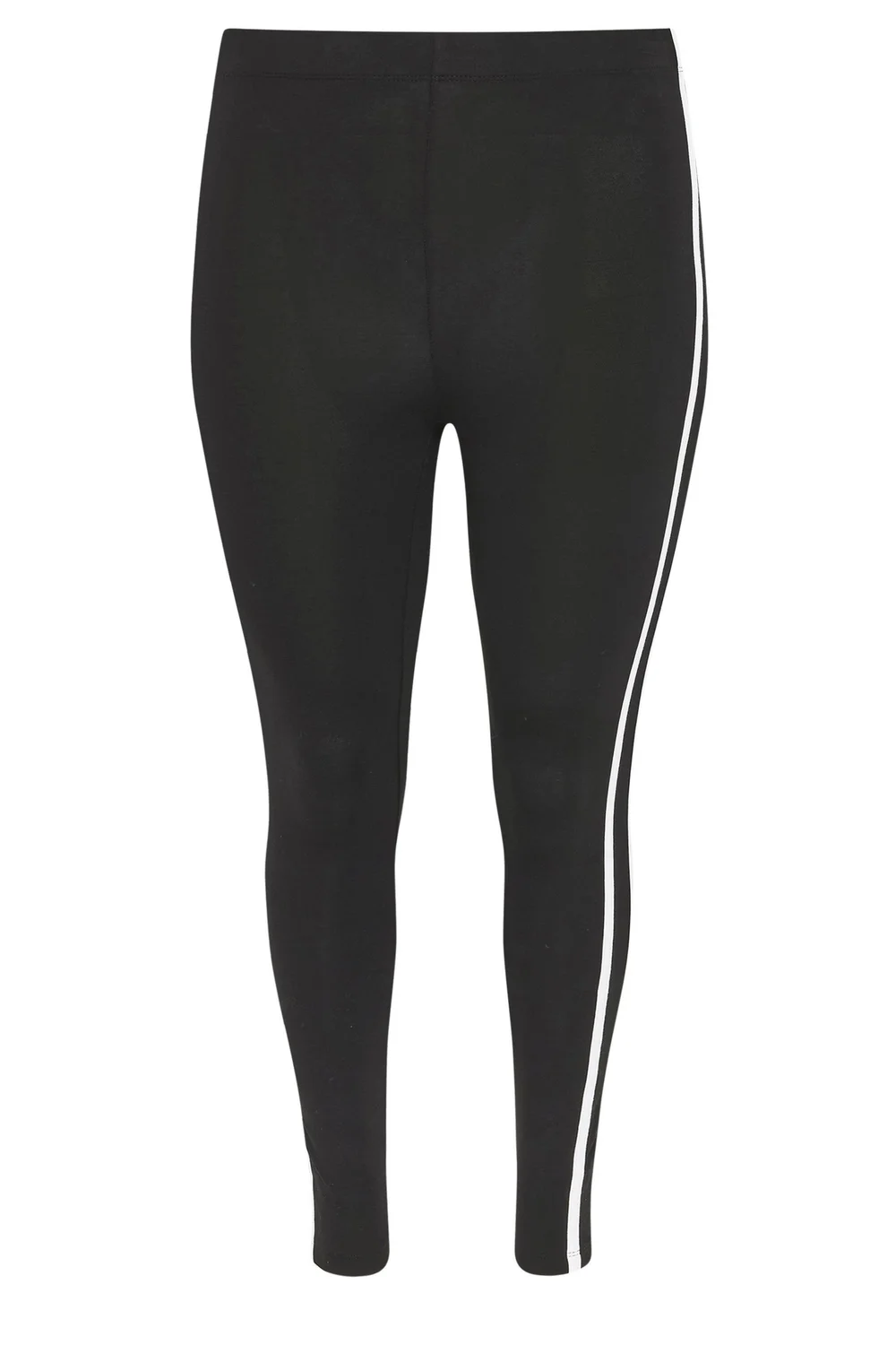 Yours Active Curve Black & White Side Stripe Leggings - 26-28 Image 5