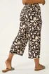 Roman Black Petite Abstract Stretch Trouser - 12 Image 4