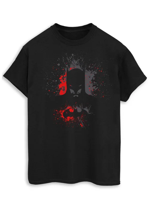 Spiral Galaxy DC Comics Batman Splash Black Graphic T-Shirt - XL Image 1
