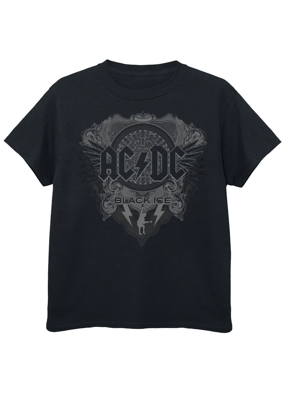 ACDC Black Ice Kids Graphic Music T-Shirt (3-13 Years) - 3-4 Yrs Image 1
