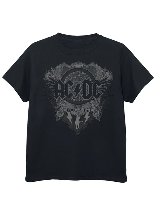 ACDC Black Ice Kids Graphic Music T-Shirt (3-13 Years) - 3-4 Yrs Image 1