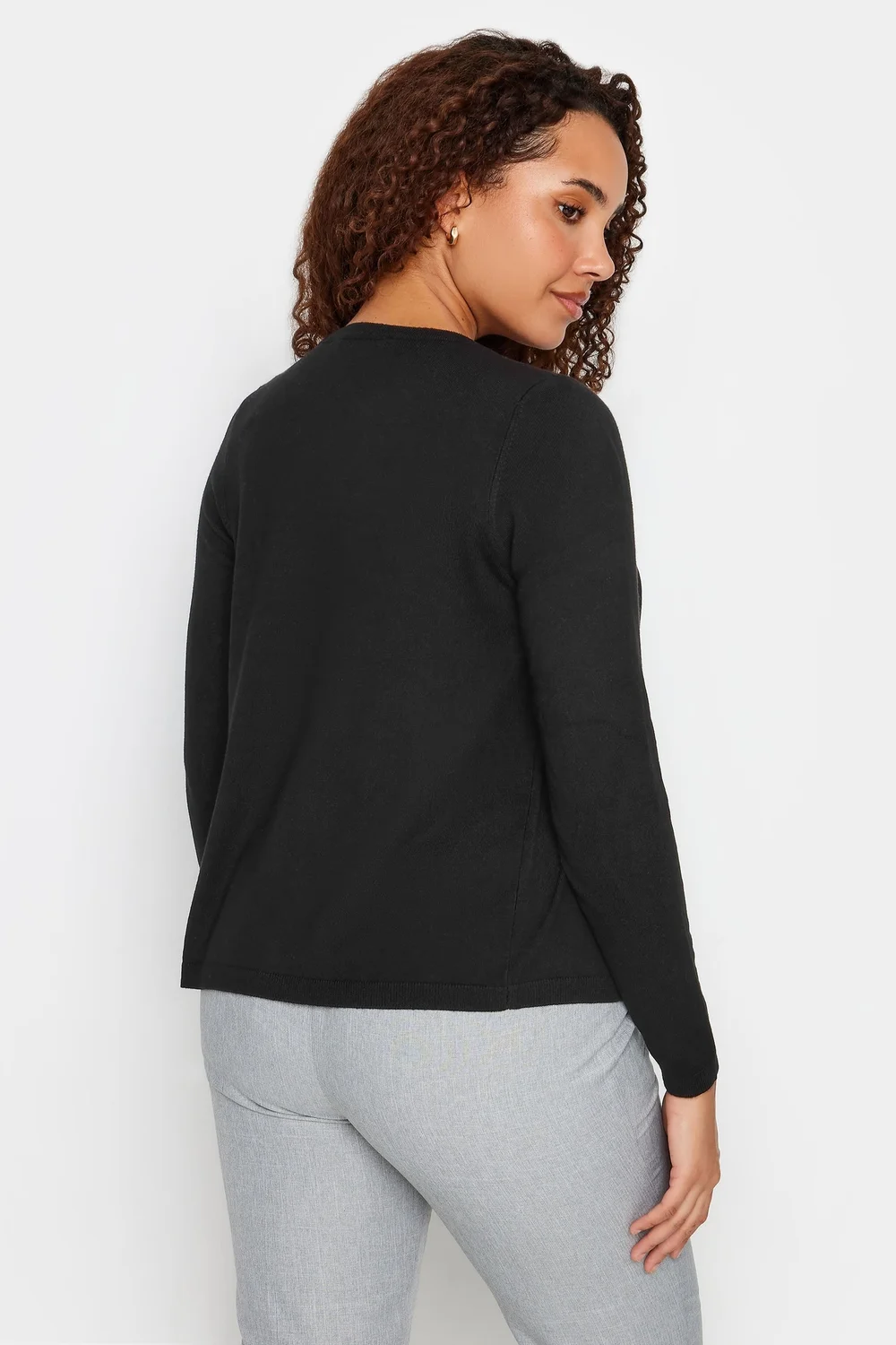 M&Co Black Button Down Cardigan - 14-16 Image 3
