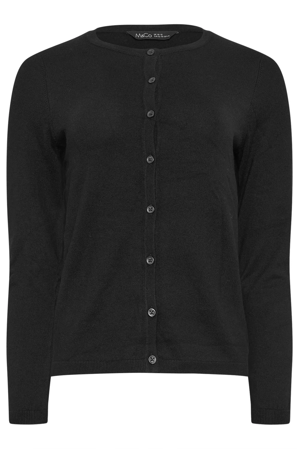 M&Co Black Button Down Cardigan - 14-16 Image 5