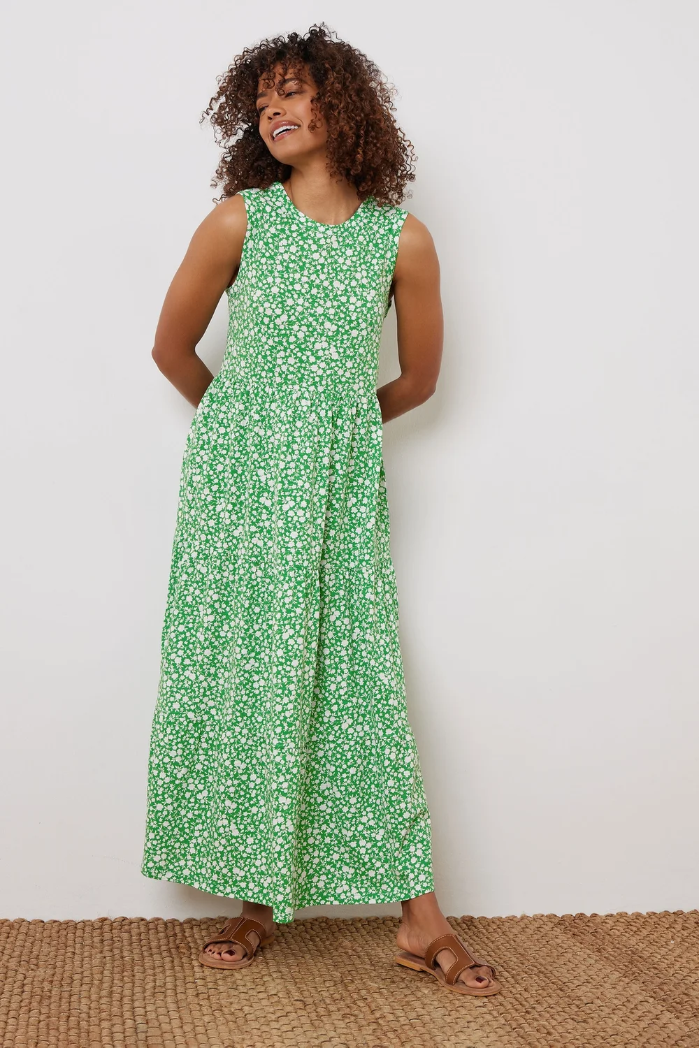 green ditsy floral tie front midi dress New Look Green Ditsy Button Dress Green Ditsy Floral Tie Front Midi Dress New Look
