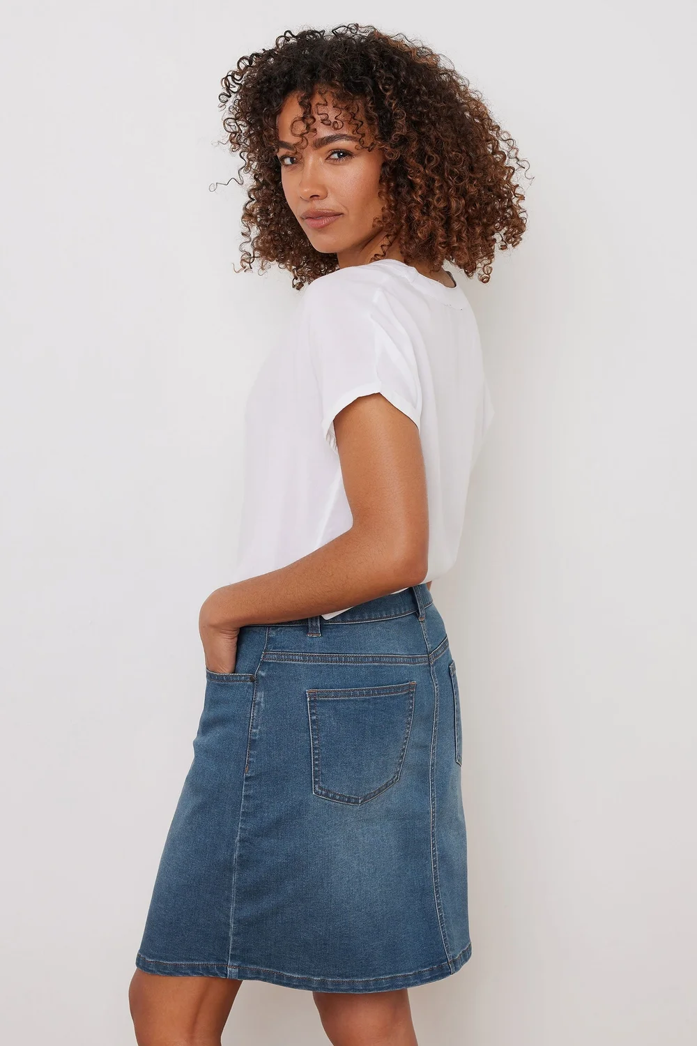 Ribbed Organic Cotton Blend A-Line Skirt | EILEEN FISHER Ribbed Organic Cotton Blend A-Line Skirt | EILEEN FISHER