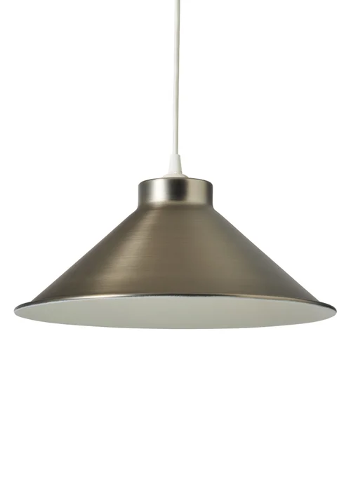 INLIGHT DALANI Easyfit Metal Pendant Pewter (14cm x 33cm) - One Size Image 5