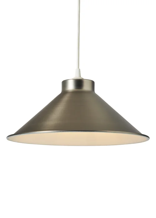 INLIGHT DALANI Easyfit Metal Pendant Pewter (14cm x 33cm) - One Size Image 4