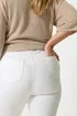 Yours Curve White Cropped Stretch JENNY Jeggings - 20 Image 4