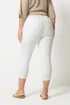 Yours Curve White Cropped Stretch JENNY Jeggings - 20 Image 3