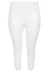 Yours Curve White Cropped Stretch JENNY Jeggings - 20 Image 5